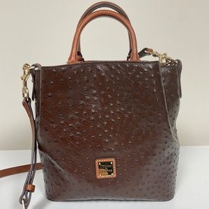 Dooney & Bourke Ostrich Barlow Top Handle Bag